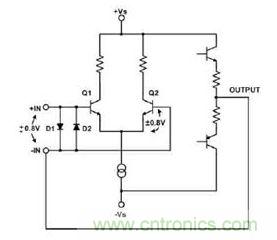 背對背二極管通過限制電壓擺動而保護(hù)晶體管Q2