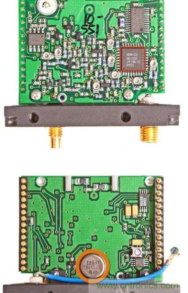 圖7:較大的模塊內(nèi)置了跟蹤器的天線和RF