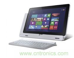 Acer變形筆記本產(chǎn)品，為利用OGS觸屏技術強化產(chǎn)品的薄化設計