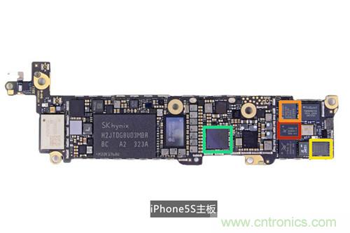 土豪金iPhone 5S拆解:內部結構升級,維修難度增加