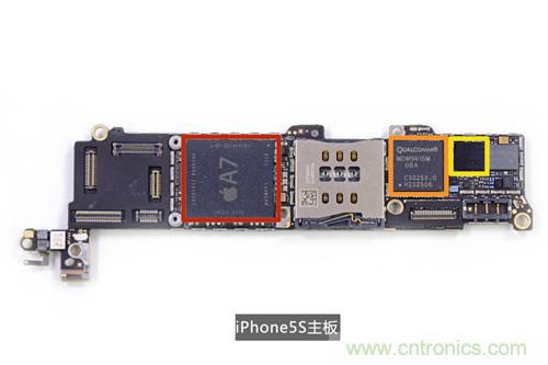 土豪金iPhone 5S拆解:內部結構升級,維修難度增加
