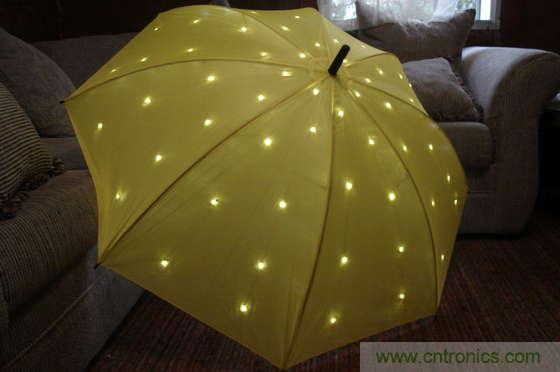 創意DIY!送女朋友的絕妙禮物,LED星光傘!