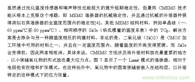 CMEMS技術:批量CMOS制造工藝生產基于EMS的頻率控制器件