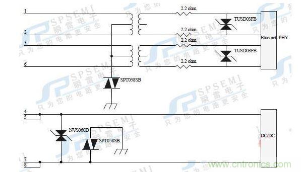 10M/100M：45，78腳供電