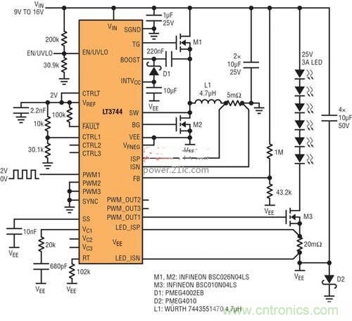 限制功率損耗？把同步降壓LED驅動器當成升壓轉換器行不行？