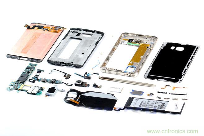 Galaxy Note5拆解,與S系列差距日漸模糊