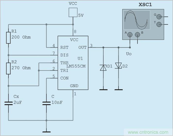 用555定時器如何設計電容測試儀？