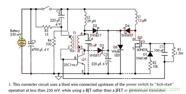 淺析采用雙極型晶體管的直流250mV轉換器 淺析采用雙極型晶體管的直流250mV轉換器