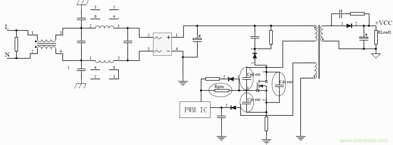 如何改善開關電源電路的EMI特性?