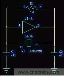MCU振蕩電路晶體旁的22pF電容是干什么的？附圖分析