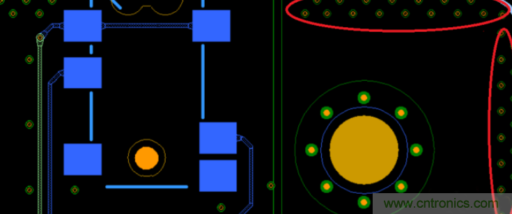 板邊鋪地打屏蔽過孔對打靜電是否有效 板邊鋪地打屏蔽過孔對打靜電是否有效