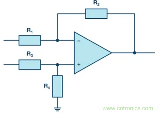 提高差分放大器的共模抑制比，電阻的選擇很關鍵