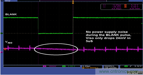 利用isoPower器件屏蔽電源，從而提高精度