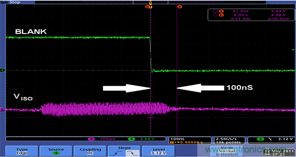 利用isoPower器件屏蔽電源，從而提高精度