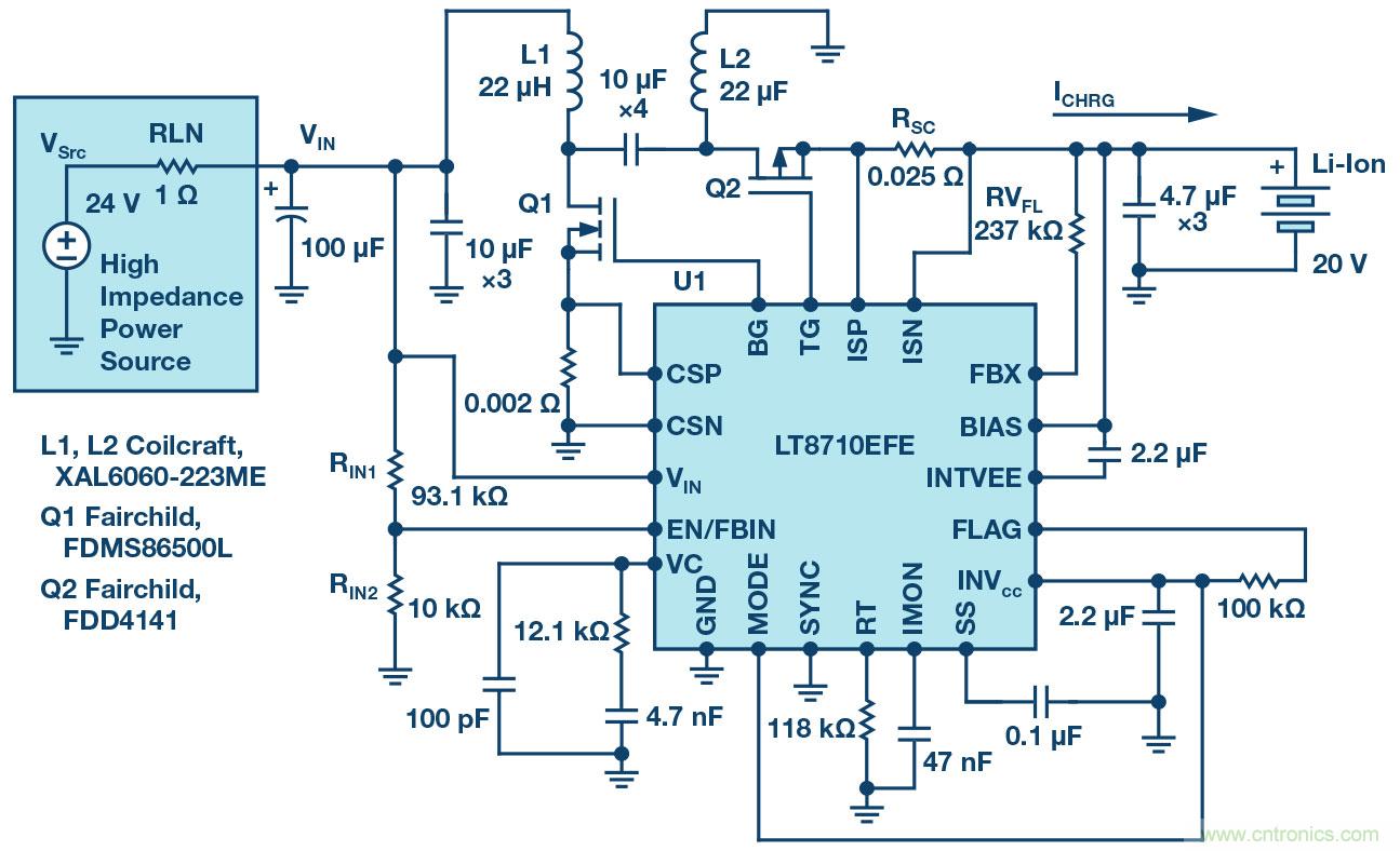 LT8710多功能 DC/DC控制器解決了高阻抗、超長(zhǎng)工業(yè)電源線的電壓降問(wèn)題 LT8710多功能 DC/DC控制器解決了高阻抗、超長(zhǎng)工業(yè)電源線的電壓降問(wèn)題