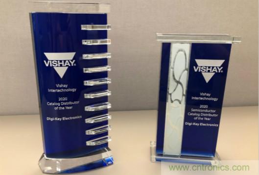 實現合作共贏！Digi-Key斬獲Vishay頒發的兩項大獎