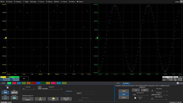 縮小數字示波器波形中的間隙 縮小數字示波器波形中的間隙
