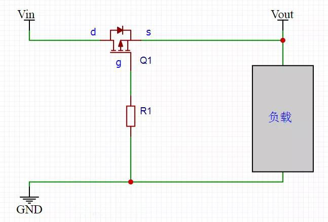 MOS管防電源反接電路 MOS管防電源反接電路