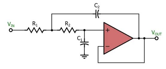 電感器輸出，運算放大器輸入：二階有源濾波器簡介