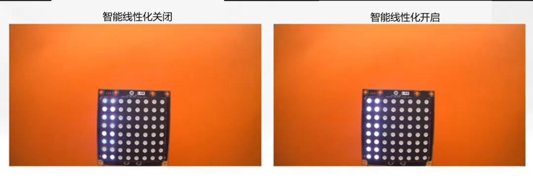 圖像傳感器廣泛用于安防監控、隨身記錄儀、可視門鈴和機器人等應用,必須能夠在各種惡劣成像條件下穩定工作,以支持圖像視覺和機器視覺等功能。高動態范圍場景、運動物體或 LED 閃爍等惡劣成像條件,會導致攝像頭難以準確捕捉畫面。 什么是 HDR,為什么需要 HDR? 圖像傳感器的動態范圍用于描述傳感器在較暗和較亮區域中捕獲圖像細節的能力。只有動態范圍較高的圖像才能讓人同時看到亮區和暗區的細節。人眼的動態范圍可以達到 100 dB 以上,但單次曝光的攝像頭很難達到這一水平。 為了擴展動態范圍,常用的方法是拍攝多張曝光時間不同的低動態范圍圖像,然后將它們合并在一起以獲得高動態范圍圖像。長曝光圖像可捕捉圖像中的暗區,而短曝光圖像可捕捉亮區,因此在合并后的圖像中,我們將能夠看到分別利用長曝光信號和短曝光信號形成的暗區和亮區。 線性化與相關的挑戰 合并各張圖像的過程稱為線性化。多張圖像的線性化需占用大量內存,此外為實現高幀率,還需具備強大的處理能力作為支撐。 完成線性化后,在查看已合并的高動態范圍圖像時,還可能會遇到特定的圖像質量問題。在惡劣的成像條件下,這些圖像質量問題或偽影會變得更加明顯。 例如,以下成像條件會導致偽影問題更加明顯: 場景中有運動物體 場景中有 LED 燈閃爍 空間內鄰近區域使用來自多張圖像的數據 安森美 (onsemi)的白皮書《利用低帶寬高動態范圍 (eHDR) 技術提高物體識別精度》說明了 eHDR 相對于 LI?HDR 在帶寬和節省能耗方面的優勢。該白皮書重點介紹了由安森美的 AR0822 圖像傳感器提供支持的線性化模式,其中的嵌入式高動態范圍 (eHDR) 技術無需依賴于主機 ISP/SoC,便能在傳感器上創建 HDR 圖像。AR0822 圖像傳感器的 eHDR 技術能夠有效應對通過線性化將多張圖像合成 HDR 圖像時所遇到的重大難題,尤其是能夠解決因惡劣照明條件而產生的種種問題。 智能線性化改善轉換信噪比 一般的線性化過程會先使用長曝光信號,直至長曝光飽和(12 位 ADC 為 4095LSB),然后利用短曝光信號計算 HDR 圖像中所需的線性化信號。在 HDR 圖像中,由于短曝光信號的信噪比遠低于長曝光信號,因此從長曝光信號轉換到短曝光信號時會導致出現較明顯的偽影現象。當 ISP 對該圖像進行后處理時,偽影可能會進一步放大。 為了有效管理從長曝光到短曝光的轉換過程,智能線性化會對長曝光和短曝光信號進行加權組合,從而計算出一個信號。其中,長曝光和短曝光依據各自的信號水平被賦予不同的權重。通過這種智能線性化處理,當從長曝光切換到短曝光時,信號會平滑傳輸。 圖 1 顯示了由頂部散射光照亮的相同場景,當我們由上至下觀察這個灰色場景,會發現信號水平下降,圖像也從短曝光轉換到長曝光。圖 1 的左側圖像未啟用智能線性化功能。可以看到紅色箭頭處存在較明顯的偽影現象,這正是因不同曝光水平而造成的轉換偽影。 圖 1 的右側圖像開啟了智能線性化功能,可以看到偽影現象顯著緩解,能給人以更舒適的觀感,而且也降低了被機器視覺算法誤認為是邊緣的風險。由此可見,AR0822 的智能線性化技術有助于實現不同曝光水平下信噪比的平滑過渡,避免信噪比突然變化。 圖 1.智能線性化技術能夠確保圖像在不同曝光水平下平滑過渡.png 圖 1.智能線性化技術能夠確保圖像在不同曝光水平下平滑過渡 智能線性化改善運動偽影成像 對運動場景進行多次曝光成像時,可能出現長曝光信號和經線性化的短曝光信號不等效的情況,這是由于場景中物體正在運動造成的,并有可能導致出現顏色偽影,即在運動發生的區域中存在色調變化。 減少長曝光時間在一定程度上有助于減小偽影的面積,但這種方法的可操作性不高,可能會造成大部分場景處于低光狀態,導致整個場景的整體圖像質量下降。 AR0822 傳感器的智能線性化功能可以有效緩解場景中的顏色偽影。該功能會首先檢測場景中的運動,即短曝光與長曝光在線性化信號水平上的差異。然后將根據檢測到的運動程度,使用長曝光和短曝光的組合信號水平來減輕場景中的運動偽影。 圖 2 為背景中有旋轉風扇的例子,對比了在智能線性化關閉和開啟兩種情況下的成像情況。智能線性化關閉時,風扇葉片頂部附近區域出現了顏色偽影,這是由長曝光與線性化短曝光的信號水平差異造成的。在右側圖像,智能線性化算法檢測到了這一情況并進行了校正。 圖 2.智能線性化 – 減少運動偽影.png 圖 2.智能線性化 – 減少運動偽影 圖 3 放大了圖 2 的部分細節。智能線性化關閉時,風扇葉片附近出現了黃色的運動偽影,而不是橙色。開啟智能線性化可以有效減輕這種顏色偽影。 圖 3.智能線性化技術能夠有效緩解運動偽影.png 圖 3.智能線性化技術能夠有效緩解運動偽影 智能線性化改善 LED 閃爍成像 在一般線性化過程中,場景中不停閃爍的 LED 燈可能會導致圖像傳感器的某個顏色通道通過長曝光成像,而另一個顏色通道通過短曝光成像,具體取決于每個顏色通道的信號水平。因此,當某個顏色通道正通過長曝光成像時,LED燈處于開啟狀態;而當另一個顏色通道進行短曝光成像時,LED燈已經關閉。后續合并不同曝光時間的圖像時,圖像的色調可能會因此而改變。在比較糟糕的情況下,圖像中會顯示 LED 為關閉狀態,而肉眼卻看到 LED 正亮著。 智能線性化可以通過檢測長曝光與短曝光的線性化信號的差異,來感測由 LED 閃爍引起的閃爍偽影。它能根據觀測到的線性化信號的差異程度,智能地組合長曝光和短曝光,從而有效減輕顏色偽影。短曝光成像常會導致閃爍的 LED 呈關閉狀態,而開啟智能線性化則可以避免這個問題,讓圖像更接近我們人眼觀察到的情況。 圖 4 對比了智能線性化關閉和開啟兩種情況下的 LED 閃爍圖像。智能線性化關閉時,場景中的一些 LED 燈會顯示顏色偽影,這是由長曝光與短曝光的信號水平差異造成的。在右側圖像,智能線性化算法檢測到了這一情況并進行了校正。 圖 4.智能線性化 ? 視頻快照.png 圖 4.智能線性化 ? 視頻快照 圖 5 放大了圖 4 中的 LED 燈局部細節。智能線性化關閉時,在視頻中會看到閃爍的偽影,或者在快照圖像中會看到紅色箭頭所標記的顏色偽影。開啟智能線性化可以有效減輕這些顏色偽影/閃爍偽影,如右側圖像所示。 圖 5.智能線性化技術能夠有效減少 LED 偽影.png 圖 5.智能線性化技術能夠有效減少 LED 偽影 智能線性化的集成優勢 隨著攝像頭分辨率的持續提升以及汽車或監控系統所連接的攝像頭數量不斷攀升,片外ISP/SoC的處理負擔日益加劇,進而使得算力和功耗問題愈發凸顯。將線性化算法轉移到傳感器有助于節省SoC的計算時間,同時提高傳輸幀率。憑借AR0822傳感器的智能線性化等先進算法,安森美可以有效減輕多重曝光HDR圖像產生的偽影,并且單個和多個傳感器可以輕松集成到ISP/SoC上。 文章來源:安森美 圖像傳感器廣泛用于安防監控、隨身記錄儀、可視門鈴和機器人等應用,必須能夠在各種惡劣成像條件下穩定工作,以支持圖像視覺和機器視覺等功能。高動態范圍場景、運動物體或 LED 閃爍等惡劣成像條件,會導致攝像頭難以準確捕捉畫面。 什么是 HDR,為什么需要 HDR? 圖像傳感器的動態范圍用于描述傳感器在較暗和較亮區域中捕獲圖像細節的能力。只有動態范圍較高的圖像才能讓人同時看到亮區和暗區的細節。人眼的動態范圍可以達到 100 dB 以上,但單次曝光的攝像頭很難達到這一水平。 為了擴展動態范圍,常用的方法是拍攝多張曝光時間不同的低動態范圍圖像,然后將它們合并在一起以獲得高動態范圍圖像。長曝光圖像可捕捉圖像中的暗區,而短曝光圖像可捕捉亮區,因此在合并后的圖像中,我們將能夠看到分別利用長曝光信號和短曝光信號形成的暗區和亮區。 線性化與相關的挑戰 合并各張圖像的過程稱為線性化。多張圖像的線性化需占用大量內存,此外為實現高幀率,還需具備強大的處理能力作為支撐。 完成線性化后,在查看已合并的高動態范圍圖像時,還可能會遇到特定的圖像質量問題。在惡劣的成像條件下,這些圖像質量問題或偽影會變得更加明顯。 例如,以下成像條件會導致偽影問題更加明顯: 場景中有運動物體 場景中有 LED 燈閃爍 空間內鄰近區域使用來自多張圖像的數據 安森美 (onsemi)的白皮書《利用低帶寬高動態范圍 (eHDR) 技術提高物體識別精度》說明了 eHDR 相對于 LI?HDR 在帶寬和節省能耗方面的優勢。該白皮書重點介紹了由安森美的 AR0822 圖像傳感器提供支持的線性化模式,其中的嵌入式高動態范圍 (eHDR) 技術無需依賴于主機 ISP/SoC,便能在傳感器上創建 HDR 圖像。AR0822 圖像傳感器的 eHDR 技術能夠有效應對通過線性化將多張圖像合成 HDR 圖像時所遇到的重大難題,尤其是能夠解決因惡劣照明條件而產生的種種問題。 智能線性化改善轉換信噪比 一般的線性化過程會先使用長曝光信號,直至長曝光飽和(12 位 ADC 為 4095LSB),然后利用短曝光信號計算 HDR 圖像中所需的線性化信號。在 HDR 圖像中,由于短曝光信號的信噪比遠低于長曝光信號,因此從長曝光信號轉換到短曝光信號時會導致出現較明顯的偽影現象。當 ISP 對該圖像進行后處理時,偽影可能會進一步放大。 為了有效管理從長曝光到短曝光的轉換過程,智能線性化會對長曝光和短曝光信號進行加權組合,從而計算出一個信號。其中,長曝光和短曝光依據各自的信號水平被賦予不同的權重。通過這種智能線性化處理,當從長曝光切換到短曝光時,信號會平滑傳輸。 圖 1 顯示了由頂部散射光照亮的相同場景,當我們由上至下觀察這個灰色場景,會發現信號水平下降,圖像也從短曝光轉換到長曝光。圖 1 的左側圖像未啟用智能線性化功能。可以看到紅色箭頭處存在較明顯的偽影現象,這正是因不同曝光水平而造成的轉換偽影。 圖 1 的右側圖像開啟了智能線性化功能,可以看到偽影現象顯著緩解,能給人以更舒適的觀感,而且也降低了被機器視覺算法誤認為是邊緣的風險。由此可見,AR0822 的智能線性化技術有助于實現不同曝光水平下信噪比的平滑過渡,避免信噪比突然變化。 圖 1.智能線性化技術能夠確保圖像在不同曝光水平下平滑過渡.png 圖 1.智能線性化技術能夠確保圖像在不同曝光水平下平滑過渡 智能線性化改善運動偽影成像 對運動場景進行多次曝光成像時,可能出現長曝光信號和經線性化的短曝光信號不等效的情況,這是由于場景中物體正在運動造成的,并有可能導致出現顏色偽影,即在運動發生的區域中存在色調變化。 減少長曝光時間在一定程度上有助于減小偽影的面積,但這種方法的可操作性不高,可能會造成大部分場景處于低光狀態,導致整個場景的整體圖像質量下降。 AR0822 傳感器的智能線性化功能可以有效緩解場景中的顏色偽影。該功能會首先檢測場景中的運動,即短曝光與長曝光在線性化信號水平上的差異。然后將根據檢測到的運動程度,使用長曝光和短曝光的組合信號水平來減輕場景中的運動偽影。 圖 2 為背景中有旋轉風扇的例子,對比了在智能線性化關閉和開啟兩種情況下的成像情況。智能線性化關閉時,風扇葉片頂部附近區域出現了顏色偽影,這是由長曝光與線性化短曝光的信號水平差異造成的。在右側圖像,智能線性化算法檢測到了這一情況并進行了校正。 圖 2.智能線性化 – 減少運動偽影.png 圖 2.智能線性化 – 減少運動偽影 圖 3 放大了圖 2 的部分細節。智能線性化關閉時,風扇葉片附近出現了黃色的運動偽影,而不是橙色。開啟智能線性化可以有效減輕這種顏色偽影。 圖 3.智能線性化技術能夠有效緩解運動偽影.png 圖 3.智能線性化技術能夠有效緩解運動偽影 智能線性化改善 LED 閃爍成像 在一般線性化過程中,場景中不停閃爍的 LED 燈可能會導致圖像傳感器的某個顏色通道通過長曝光成像,而另一個顏色通道通過短曝光成像,具體取決于每個顏色通道的信號水平。因此,當某個顏色通道正通過長曝光成像時,LED燈處于開啟狀態;而當另一個顏色通道進行短曝光成像時,LED燈已經關閉。后續合并不同曝光時間的圖像時,圖像的色調可能會因此而改變。在比較糟糕的情況下,圖像中會顯示 LED 為關閉狀態,而肉眼卻看到 LED 正亮著。 智能線性化可以通過檢測長曝光與短曝光的線性化信號的差異,來感測由 LED 閃爍引起的閃爍偽影。它能根據觀測到的線性化信號的差異程度,智能地組合長曝光和短曝光,從而有效減輕顏色偽影。短曝光成像常會導致閃爍的 LED 呈關閉狀態,而開啟智能線性化則可以避免這個問題,讓圖像更接近我們人眼觀察到的情況。 圖 4 對比了智能線性化關閉和開啟兩種情況下的 LED 閃爍圖像。智能線性化關閉時,場景中的一些 LED 燈會顯示顏色偽影,這是由長曝光與短曝光的信號水平差異造成的。在右側圖像,智能線性化算法檢測到了這一情況并進行了校正。 圖 4.智能線性化 ? 視頻快照.png 圖 4.智能線性化 ? 視頻快照 圖 5 放大了圖 4 中的 LED 燈局部細節。智能線性化關閉時,在視頻中會看到閃爍的偽影,或者在快照圖像中會看到紅色箭頭所標記的顏色偽影。開啟智能線性化可以有效減輕這些顏色偽影/閃爍偽影,如右側圖像所示。 圖 5.智能線性化技術能夠有效減少 LED 偽影.png 圖 5.智能線性化技術能夠有效減少 LED 偽影 智能線性化的集成優勢 隨著攝像頭分辨率的持續提升以及汽車或監控系統所連接的攝像頭數量不斷攀升,片外ISP/SoC的處理負擔日益加劇,進而使得算力和功耗問題愈發凸顯。將線性化算法轉移到傳感器有助于節省SoC的計算時間,同時提高傳輸幀率。憑借AR0822傳感器的智能線性化等先進算法,安森美可以有效減輕多重曝光HDR圖像產生的偽影,并且單個和多個傳感器可以輕松集成到ISP/SoC上。 文章來源:安森美