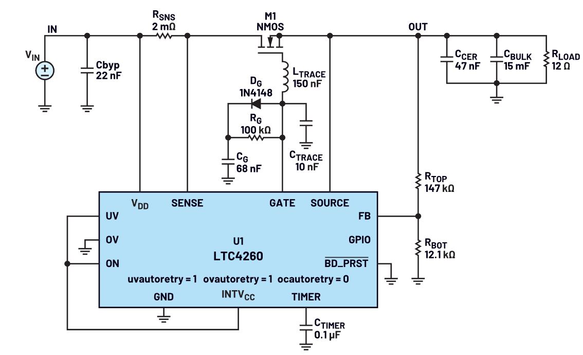 我的熱插拔控制器電路為何會振蕩？